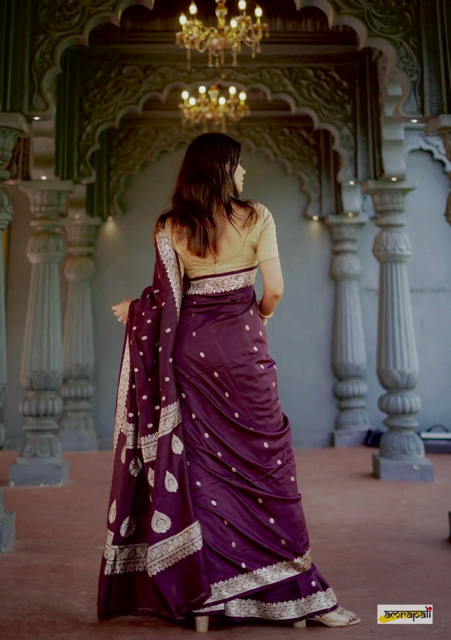 Wine Elegance Saree