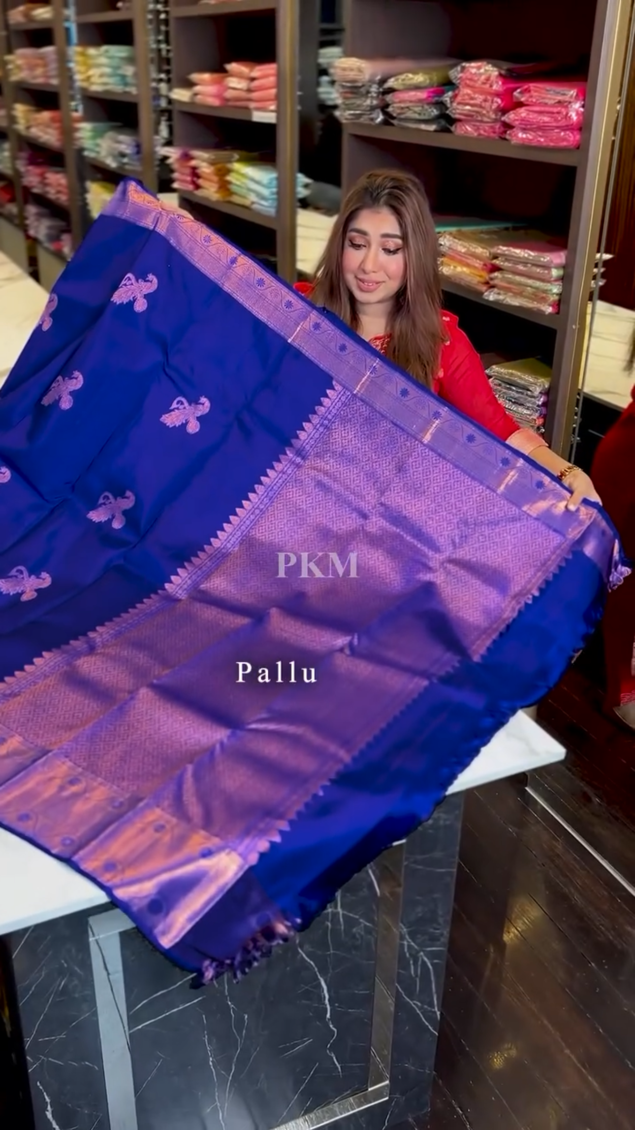 Opulent Royal Blue Soft Banarasi Silk Saree With Adoring Blouse Piece