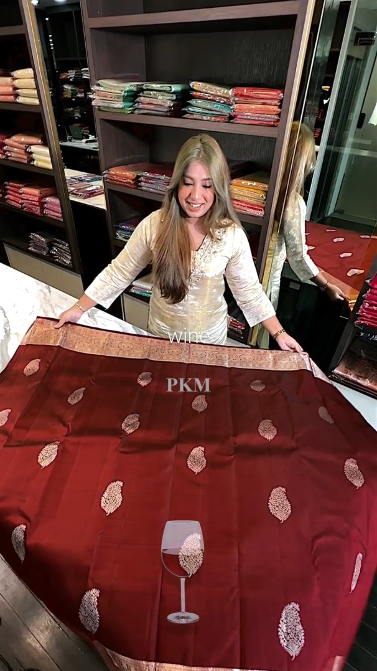 BURGUNDY WINE SAREE