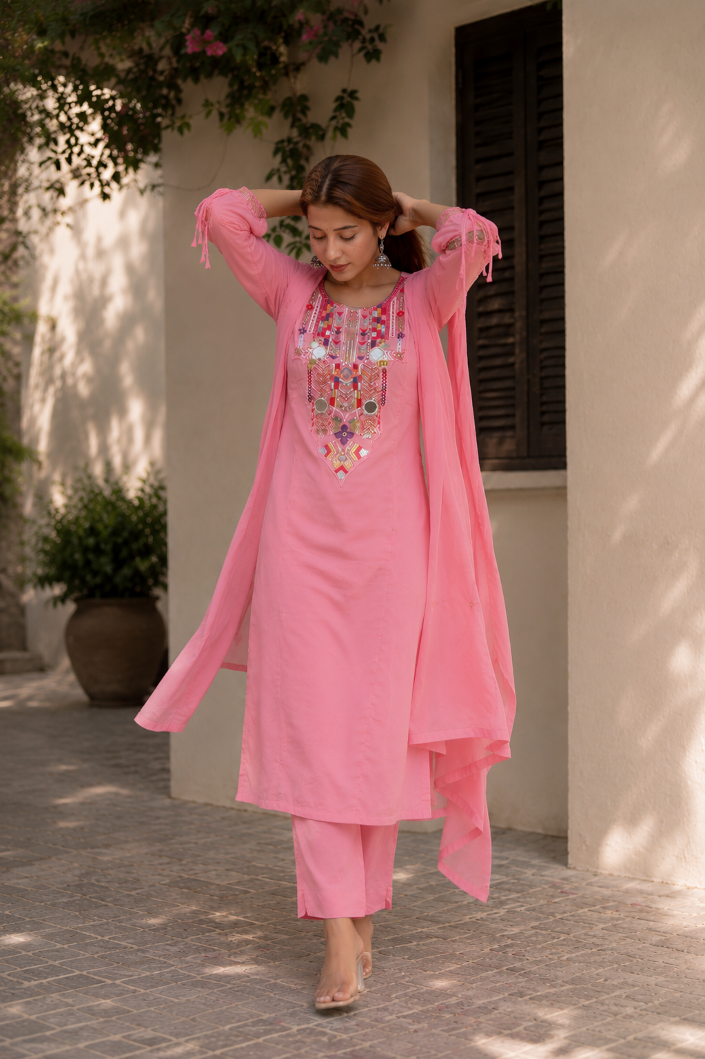 Tassled Embroidered Outfit