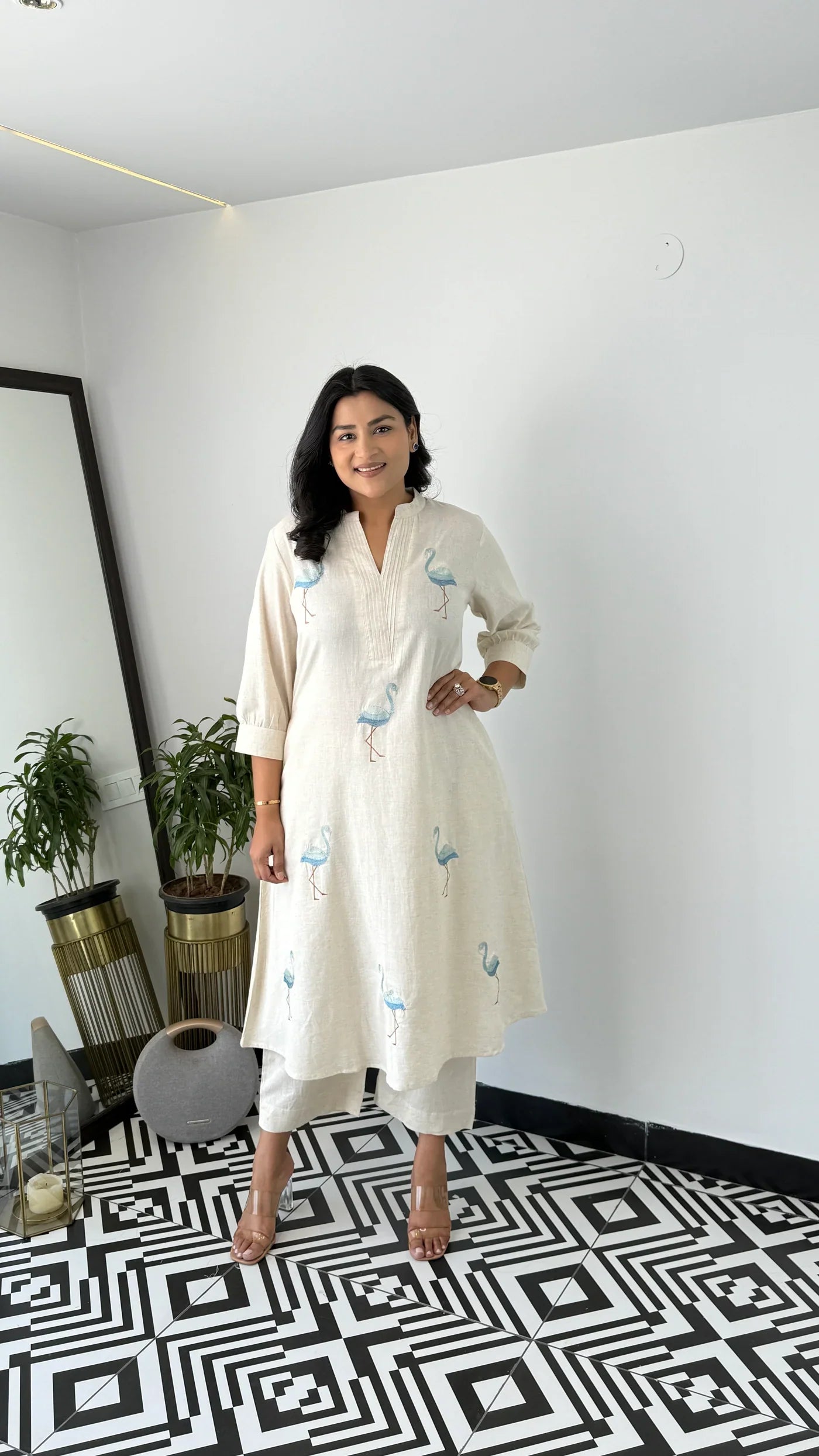 Flamingo Sky Kurta Pants