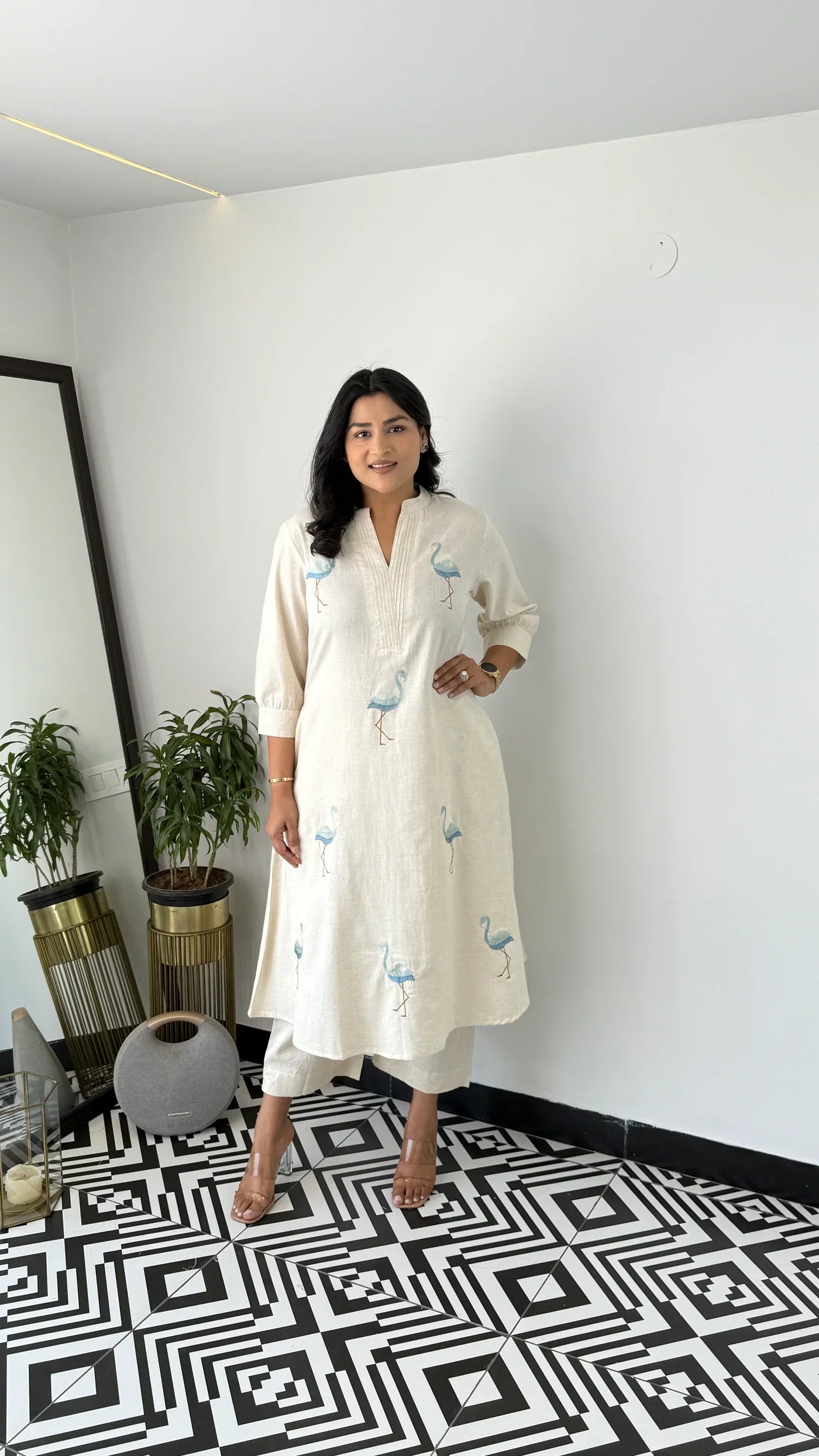 Flamingo Sky Kurta Pants