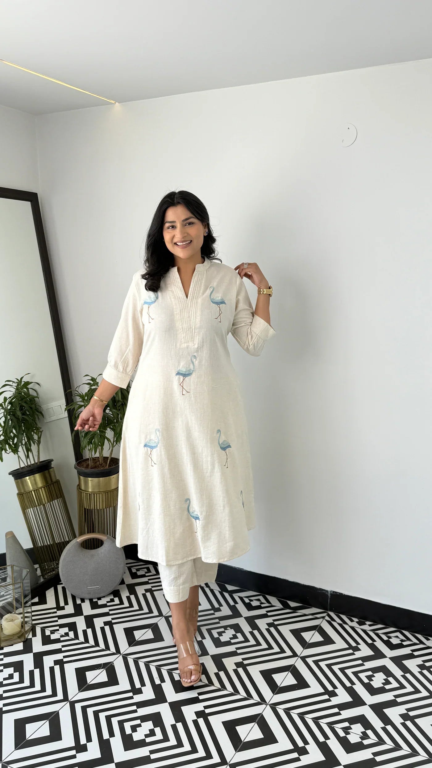 Flamingo Sky Kurta Pants
