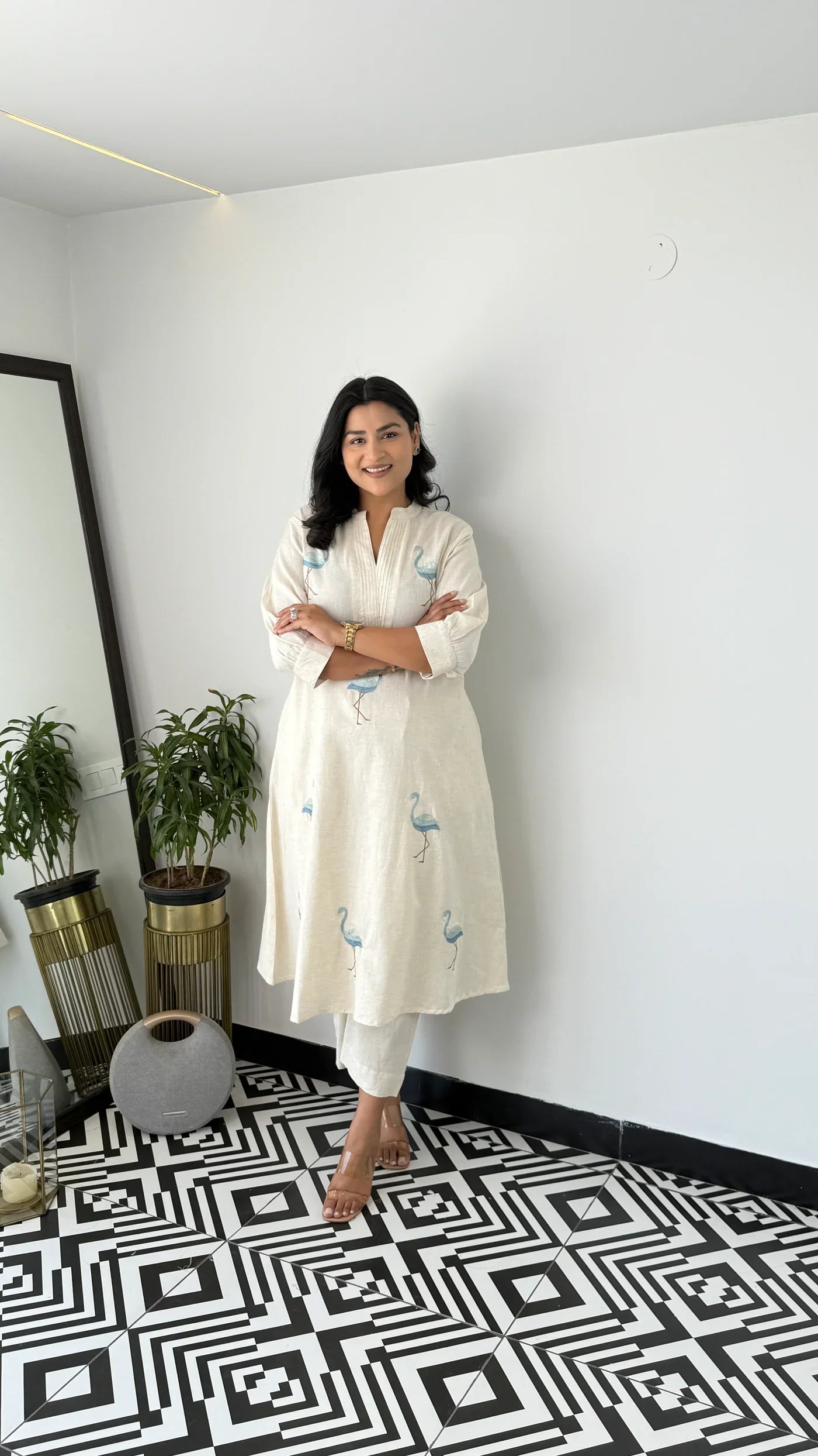 Flamingo Sky Kurta Pants