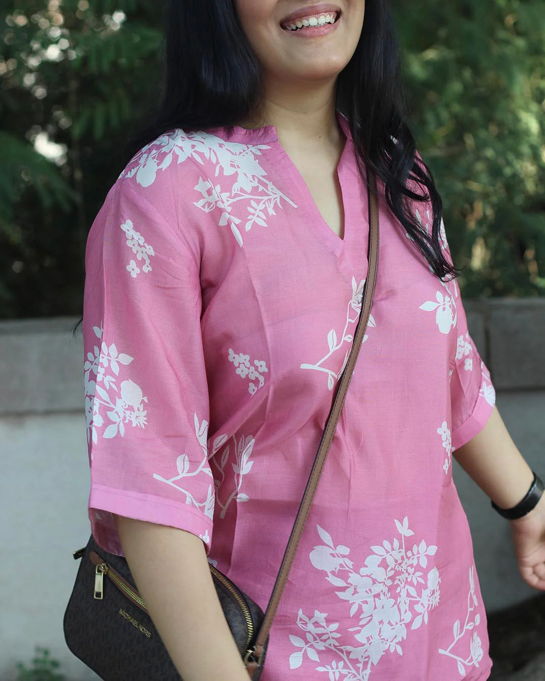 BLUSH BLOOM PURE COTTON SILK CO-ORD SET