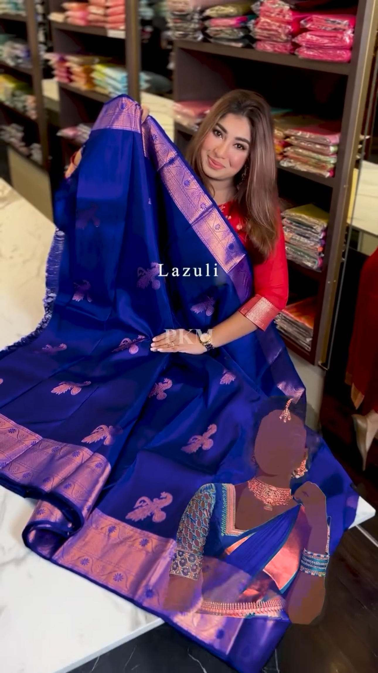 Opulent Royal Blue Soft Banarasi Silk Saree With Adoring Blouse Piece