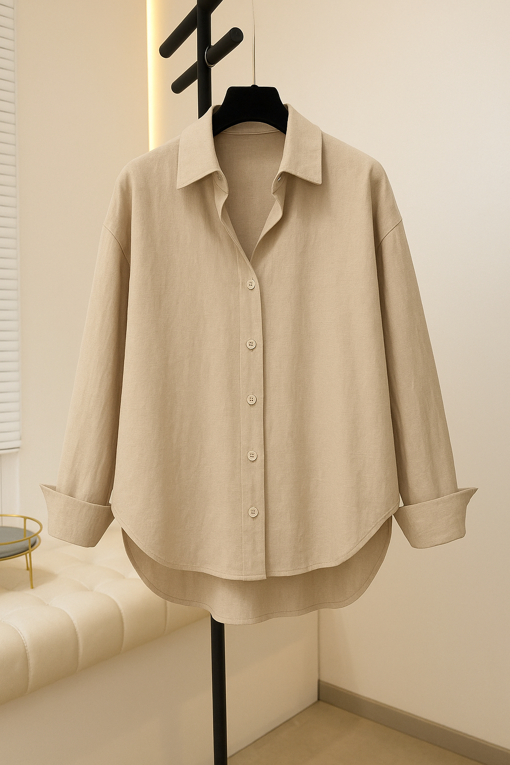 Must Have Bamboo Poplin Shirt Parchment