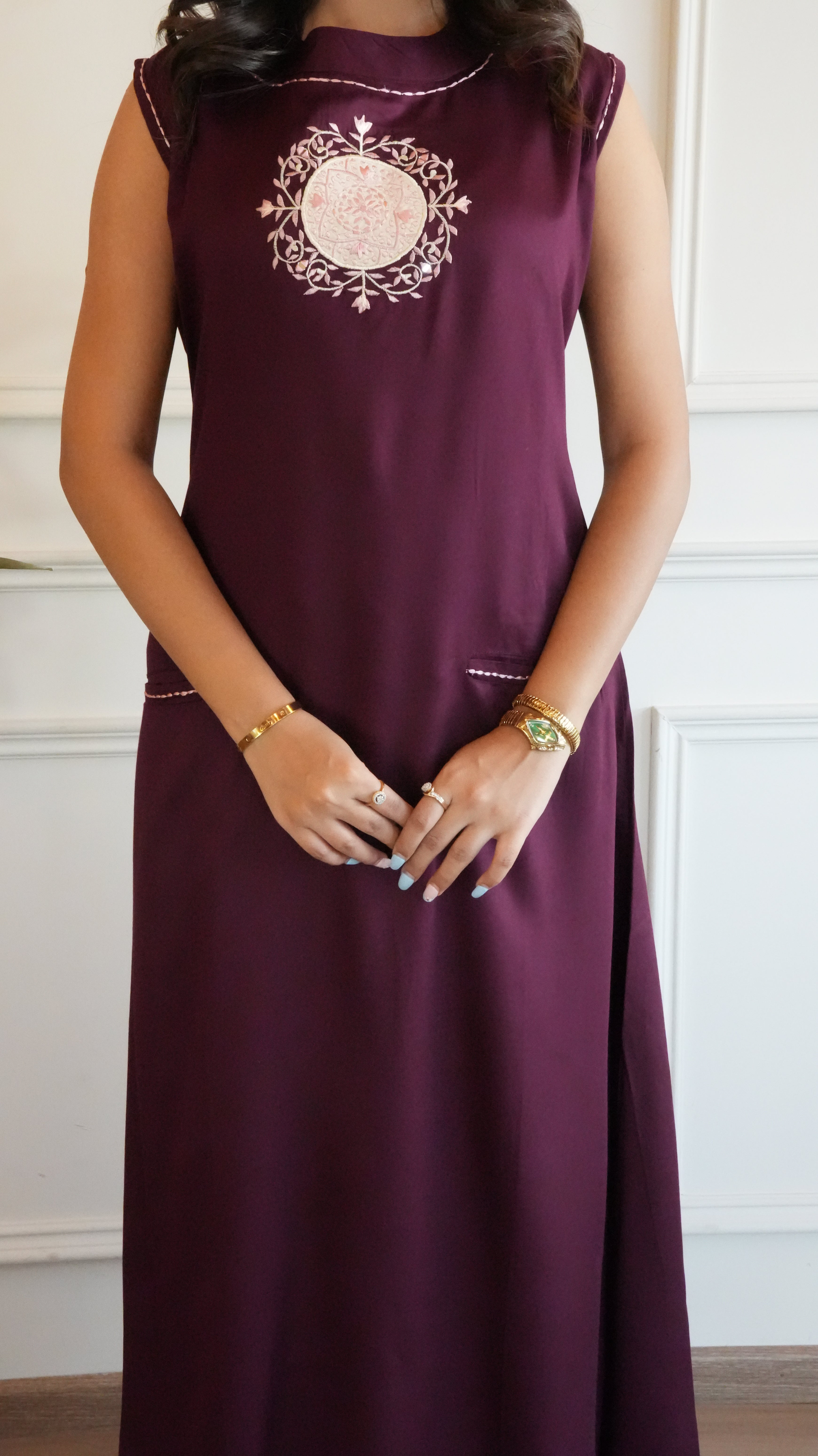 New Printed Kurta Pant Set Blue