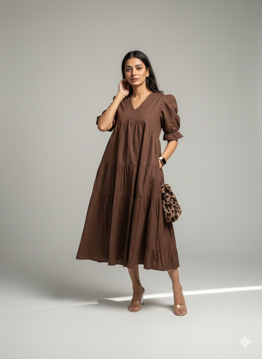 Chocolate MIDI Fairytale Dress