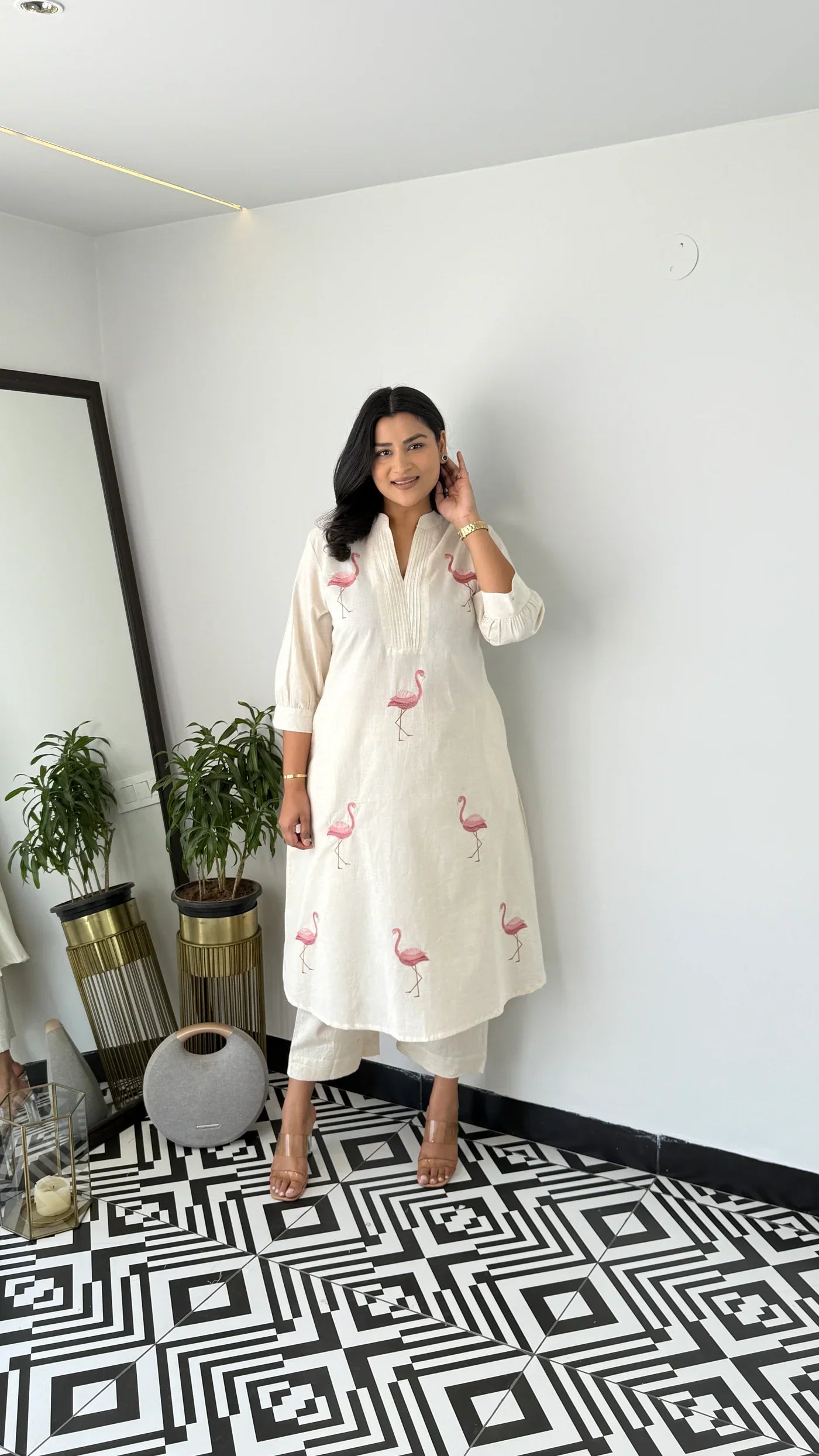 Flamingo Pink Kurta Pants