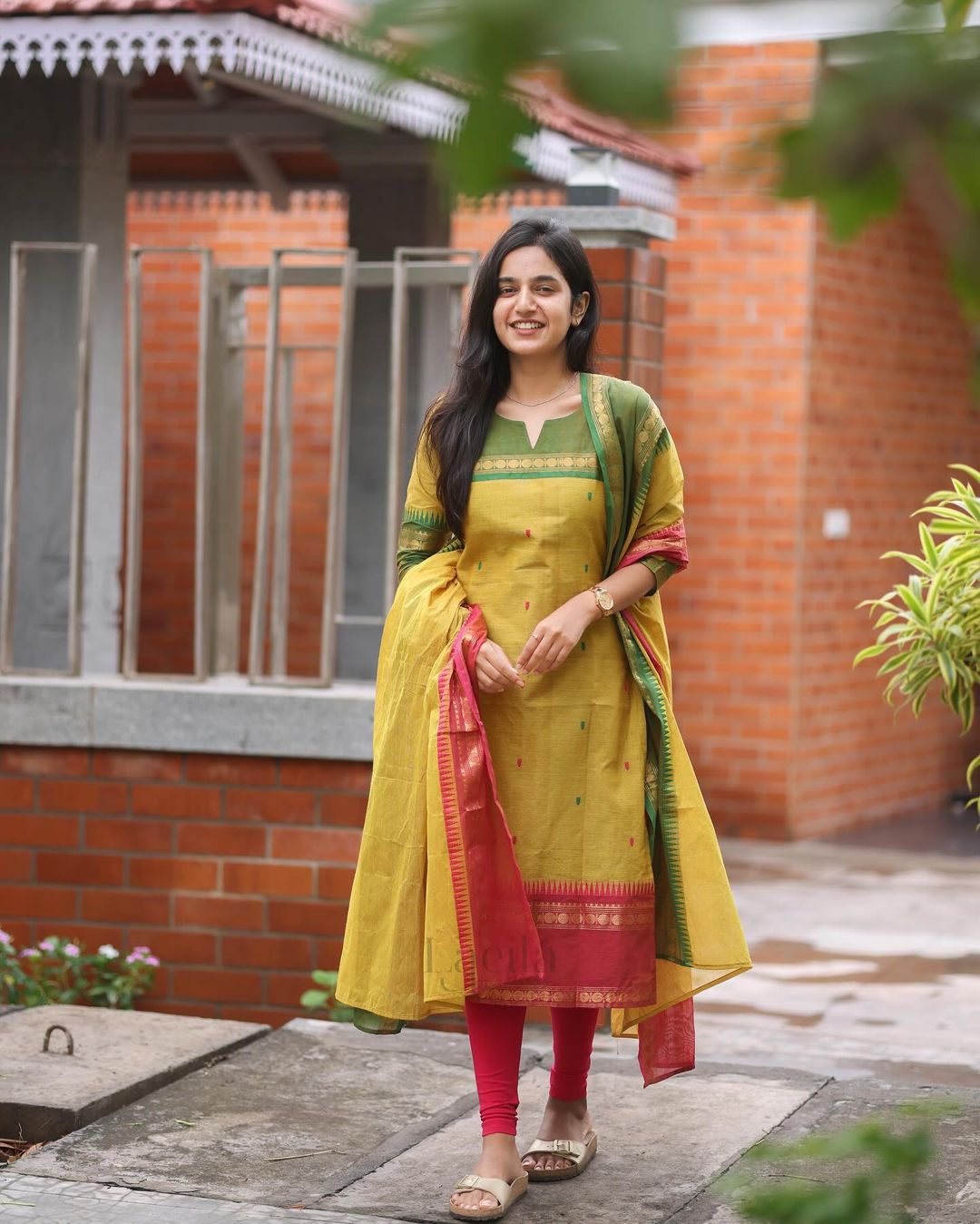 YELLOW COTTON SUIT SET