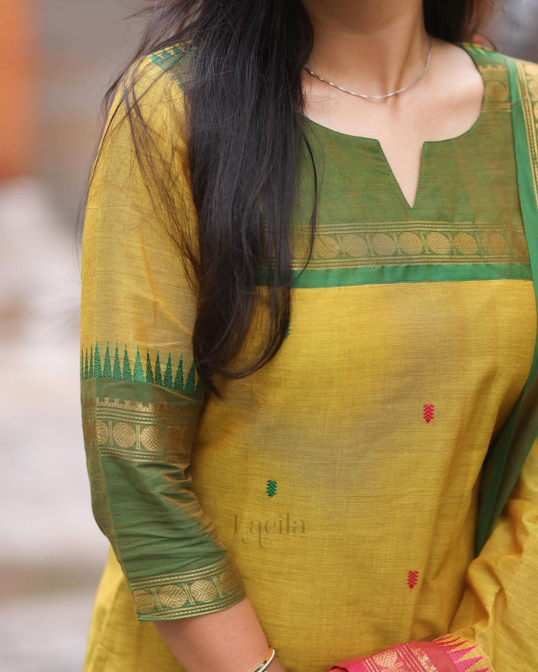 YELLOW COTTON SUIT SET