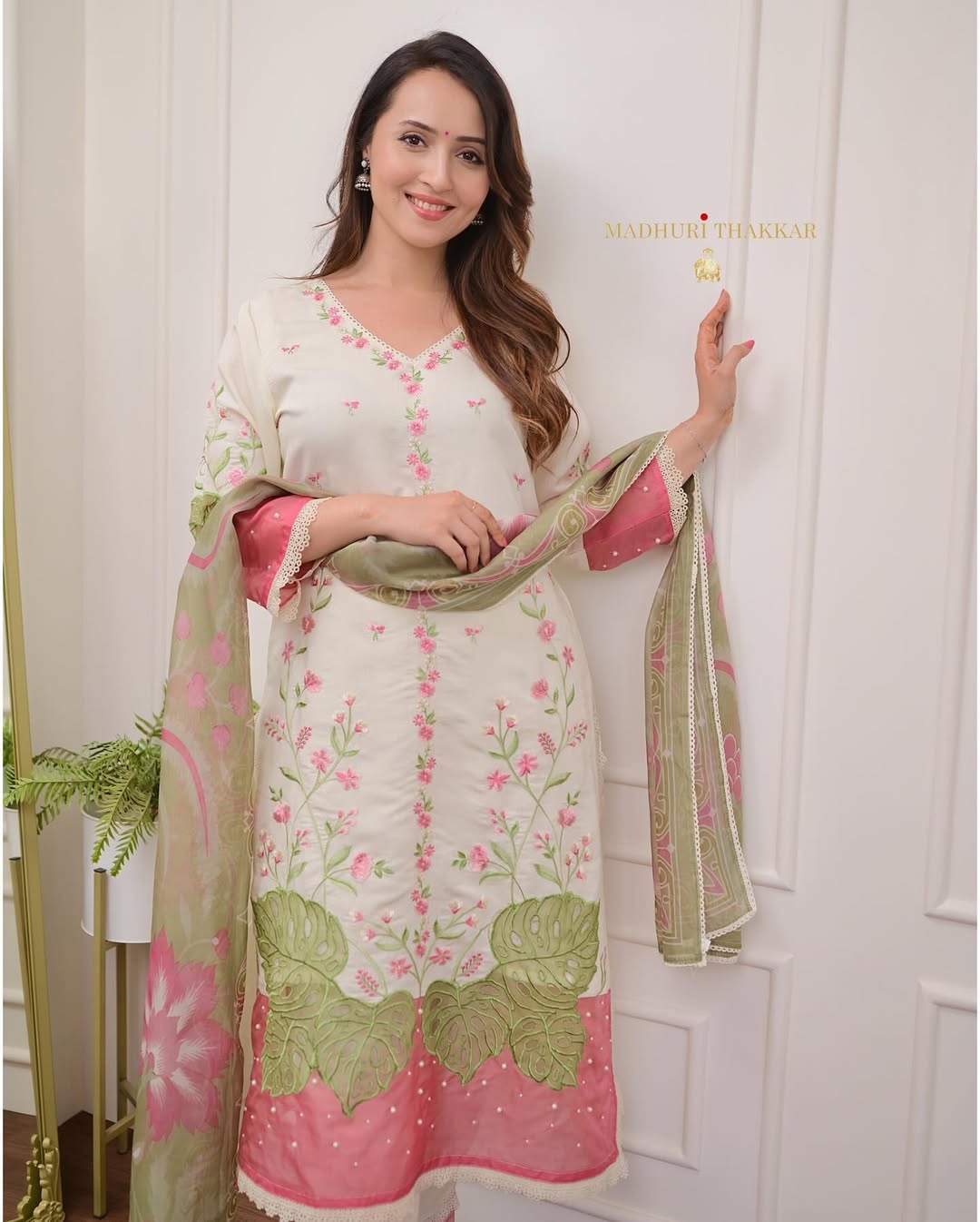 New Printed Kurta Pant Set Blue