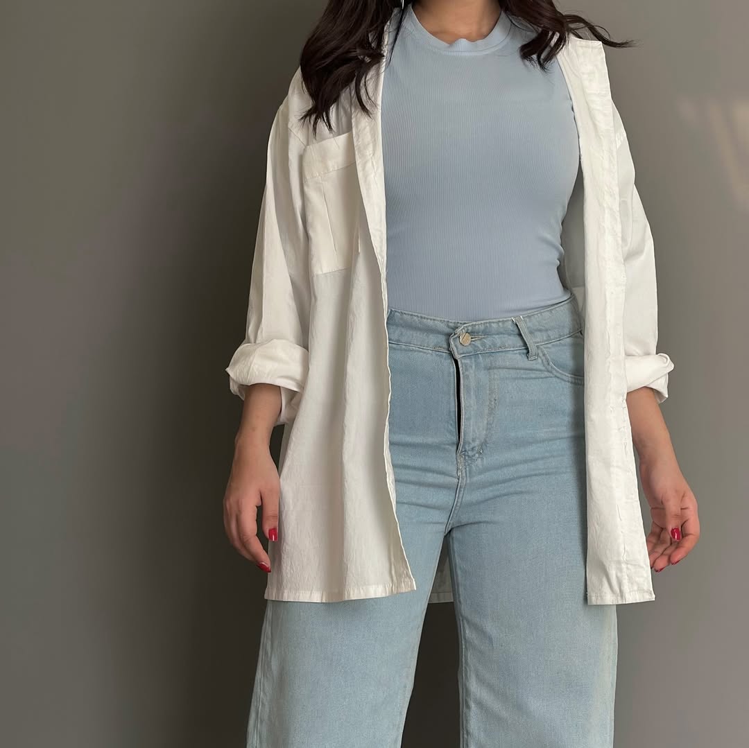 Must Have Bamboo Poplin Shirt White