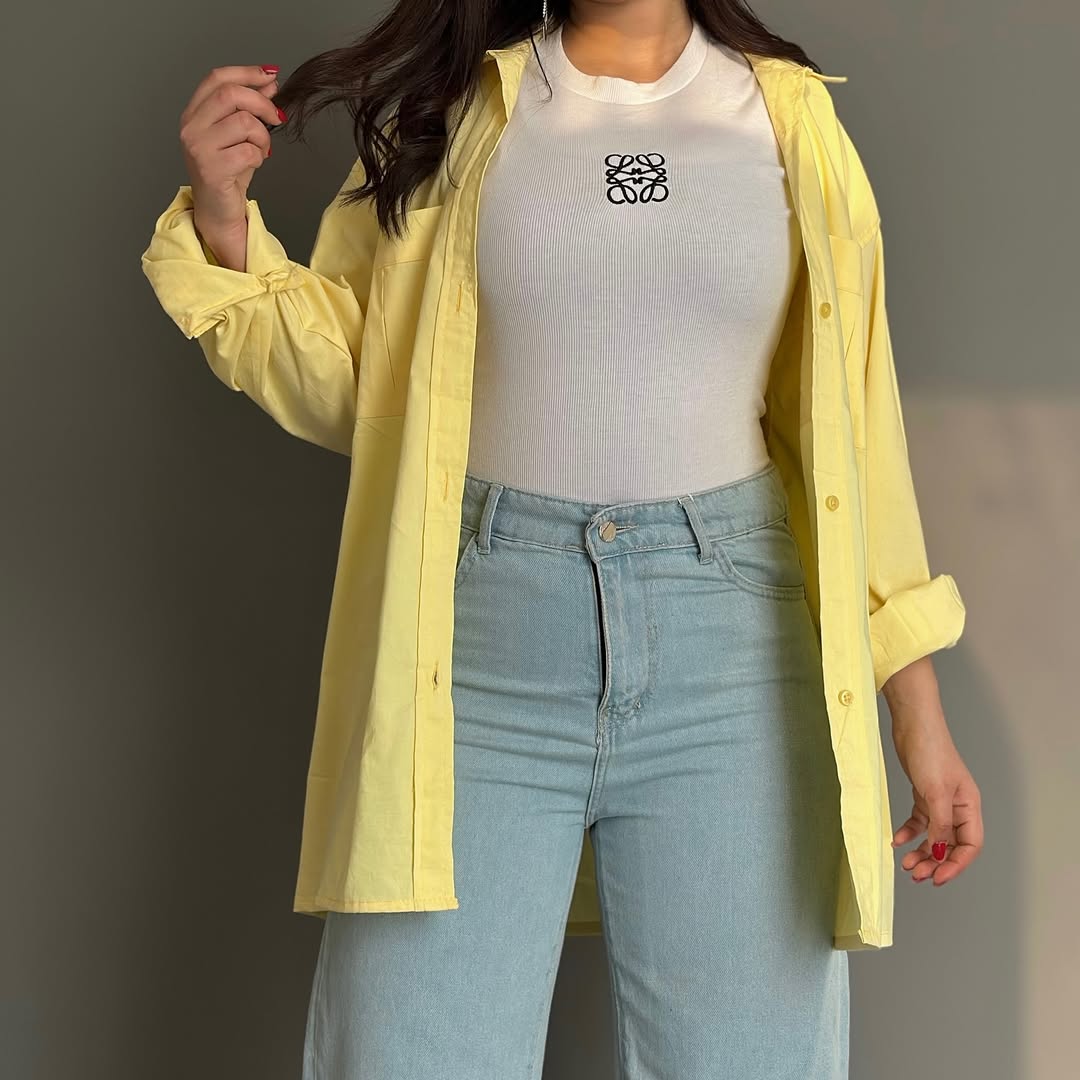 Must Have Bamboo Poplin Shirt Yellow